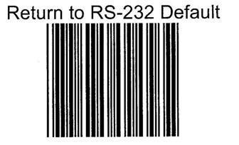 Scanner CS6100 _ E) Impostazione Interfaccia RS232 1. Scollegare lo scanner da qualsiasi dispositivo ; 2.