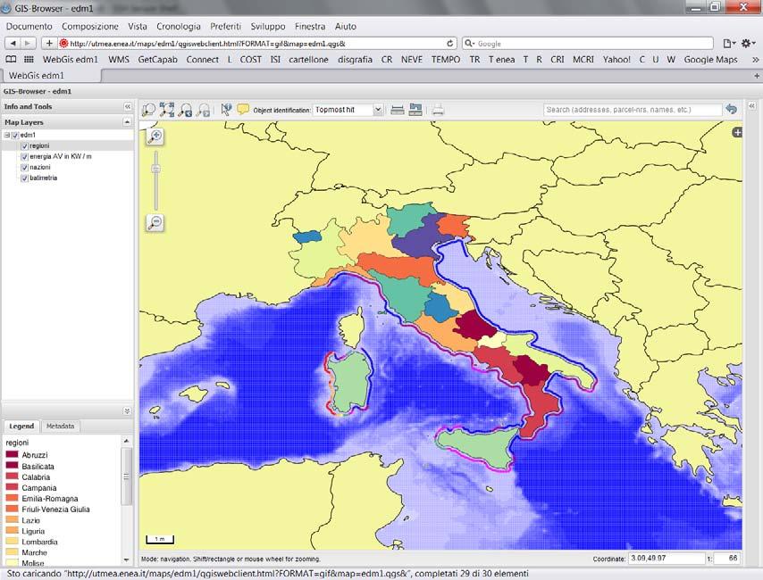 3.1. WEB GIS Data la natura dell informazione contenuta nelle carte tematiche risultate da questo studio è stato realizzato un sito web che permette la pubblicazione dei risultati attraverso