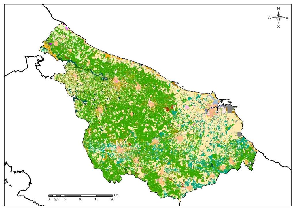 Uso del suolo nel territorio