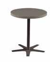 fisso / fixed table moka / olmo bianco L.42 _ P. 42 _ H.