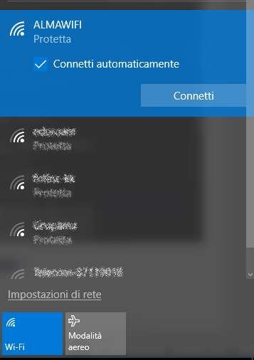 segnale wifi sulla destra del desktop. Cliccate sull icona. 2.