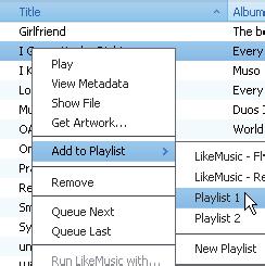 » in Playlists Philips Songbird Con una sequenza, è possibile gestire e sincronizzare brani secondo necessità.