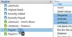 In Libreria > Musica, fare doppio clic sull'icona blu LikeMusic del brano; In alternativa: Suggerimento tenere premuto il tasto Ctrl quando si fa clic sulle selezioni.