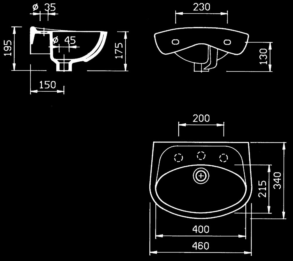 J041900 WASHBASIN GRADO CLINICO 550X420 J041500 WASHBASIN GRADO