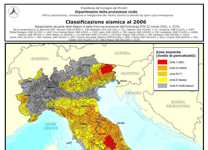 La Classificazione Sismica O.P.C.M. 28 marzo 2003, n.