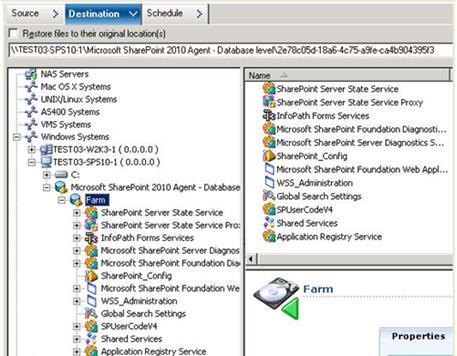 Esecuzione di un ripristino a livello di database in SharePoint Server e impostazioni di configurazione per il ripristino in SharePoint Server 2010/2013 5.