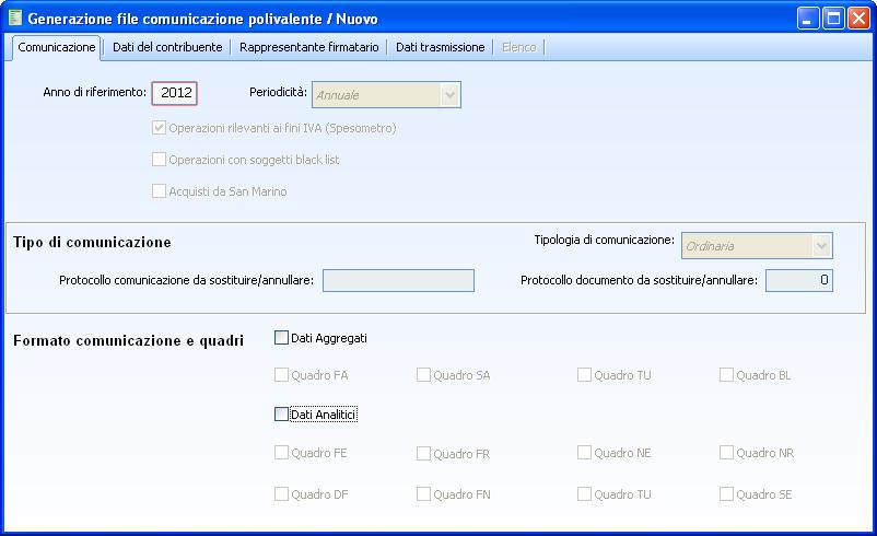 A D H O C R E V O L U T I O N D O C U M E N T A Z I O N E F A S T P A T C H Generazione file telematico Attraverso questa maschera risulta possibile generare il file telematico secondo le specifiche