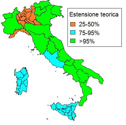 Programmi di screening cervicale Popolazione femminile italiana 25-64: