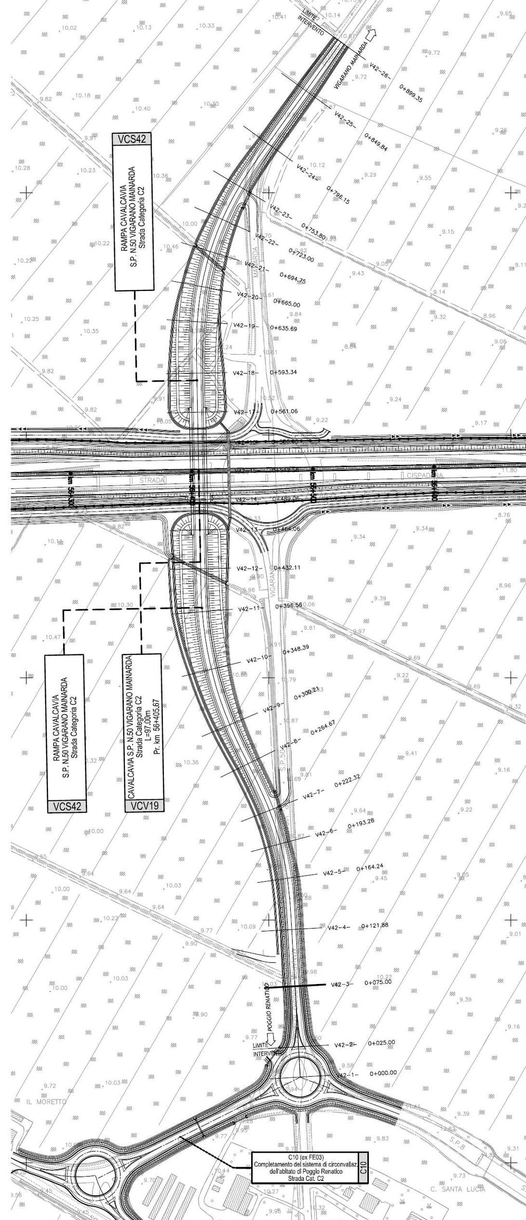 3. DESCRIZIONE DEL TRACCIATO DELLA VIABILITA VCS 42 figura