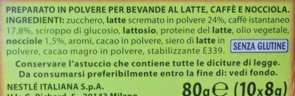 del prodotto allergizzante b) la denominazione della sostanza o del prodotto allergizzante dovrà essere evidenziata