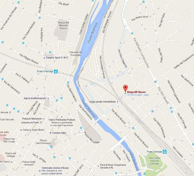 INDICAZIONI STRADALI Consulta la mappa Teatro Magnolfi Via Piero Gobetti, 79 Prato