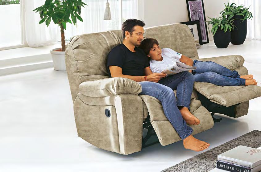 POLTRONA recliner manuale cm 108x101x105h 2LDY 229