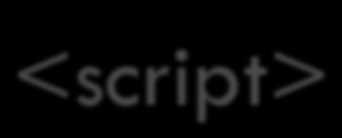 <script> L'elemento script nell'attributo src può contenere riferimenti a siti esterni Permette il caricamento di script da altri server Oltra agli script i file caricati