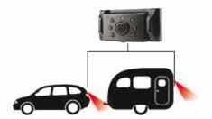 Impianto telecamera per retromarcia Digitale, senza fili, 4.3 RBGW430 Monitor a colori 4.3 TFT. Video digitale wireless. Montaggio con staffa a ventosa. Linee guida di parcheggio.