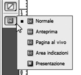 CAPITOLO 03 È possibile modificare le modalità di visualizzazione della finestra dei documenti utilizzando l ultimo pulsante presente nella parte inferiore del pannello degli strumenti.