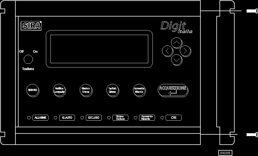 onsolle/digit Page 9 / 16 5 Installazione Il pannello remoto può essere installato sia a parete che su piano orizzontale (tavolo).