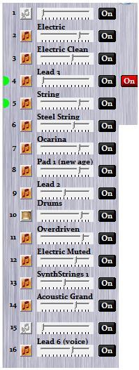 IL MIXER E' UNO DEGLI ASPETTI PIU' INTERESSANTI DEL SOFTWARE, INFATTI RITENIAMO CHE IL MIXER MIDI DEBBA ESSERE PRESENTE E VISIBILE PER POTER PERMETTERE OPERAZIONI VELOCI E SICURE.