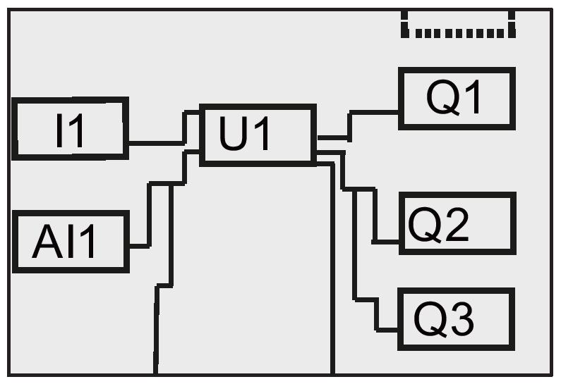 UDF (funzione personalizzata) 1. Premere OK in modo che visualizzi la seguente schermata: 2. Spostare il cursore su "In" premendo.