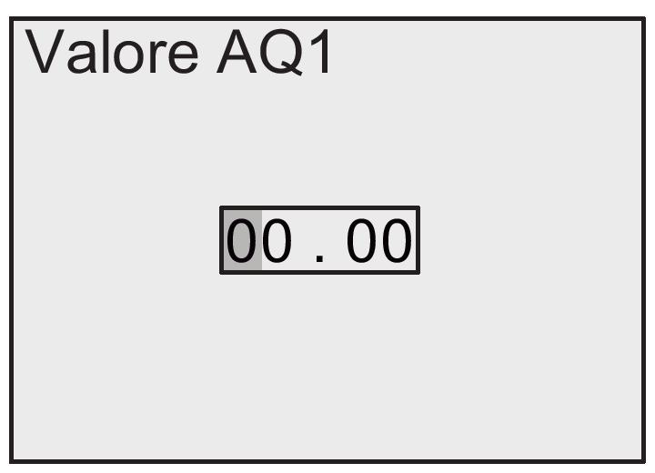 valore specifico procedere come indicato di seguito. 1. Spostare il cursore su "3": Premere o. 2. Confermare "3": premere OK. Il display visualizza: 3.