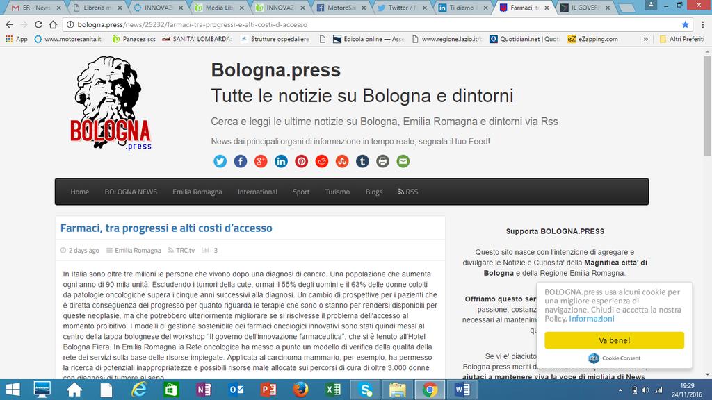 Bologna.press http://bologna.press/news/25232/farmaci-tra-progressi-e-alti-costi-d-accesso Farmaci, tra progressi e alti costi d accesso 2 days ago Emilia Romagna TRC.