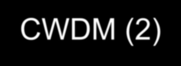 CWDM (2) Standard ITU G.