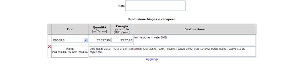 Orso: scheda impianti discarica/dig.