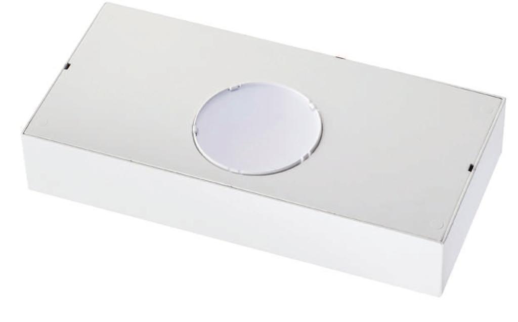 La lampada è comprensiva di un ottica opale che permette un omogenea emissione indiretta della luce. L applique si presenta con una finitura standard in alluminio verniciato bianco (RAL 9003).