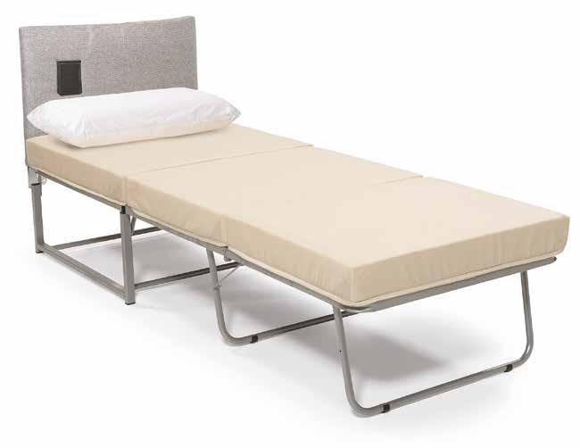 Pippo Puffo contract + schienale Sally Meccanismo per pouf-letto con apertura in più fasi, semplice e comodo.