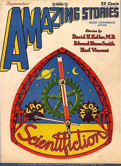 Il termine deriva dall inglese science-fiction, cioè finzione scientifica Compare per la prima volta nel 1926 in una rivista americana: Amazing Stories Definisce un tipo di narrazione che unisce