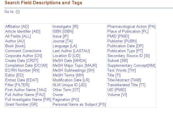 Elenco dei Tag Consultare l help in linea per i significati dei