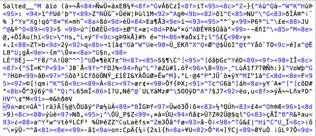 Cifratura Simmetrica in OpenSSL (Cifratura) Nel mezzo del cammin di nostra vita mi ritrovai per una selva oscura ché la diritta via era smarrita.