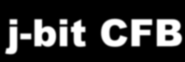 j-bit CFB j-bit CFB shift di j bit 64-j bit j bit k shift di j bit 64-j bit j bit