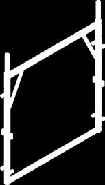 120 Diagonali: Interasse 3,00 m Telaio 2,0 m: Diagonale 3,29 m ø42,4 mm, zinc. 6,91 511-916.