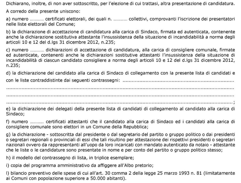 001 abitanti ad un milione di abitanti; da 32 a 48, nei comuni con più di un milione di abitanti; Fig. 7 ❶ Fig.