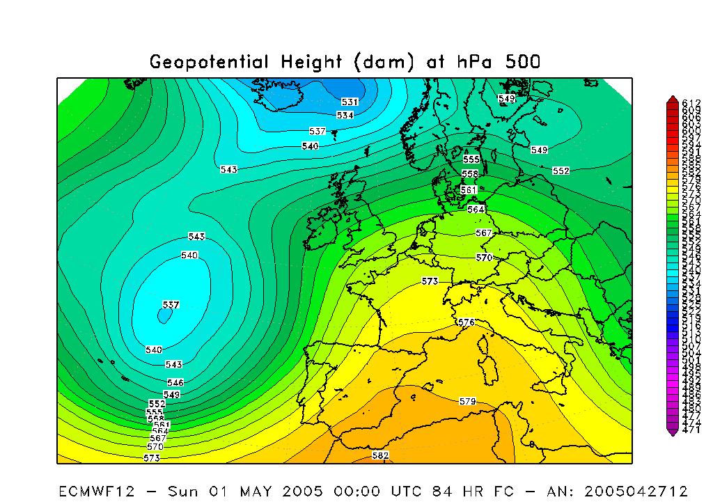 SITUAZIONI CON VENTO DA OVEST L Europa centrale si trova nella fascia dei venti occidentali, caratteristici della circolazione globale a grande scala a questa latitudine.