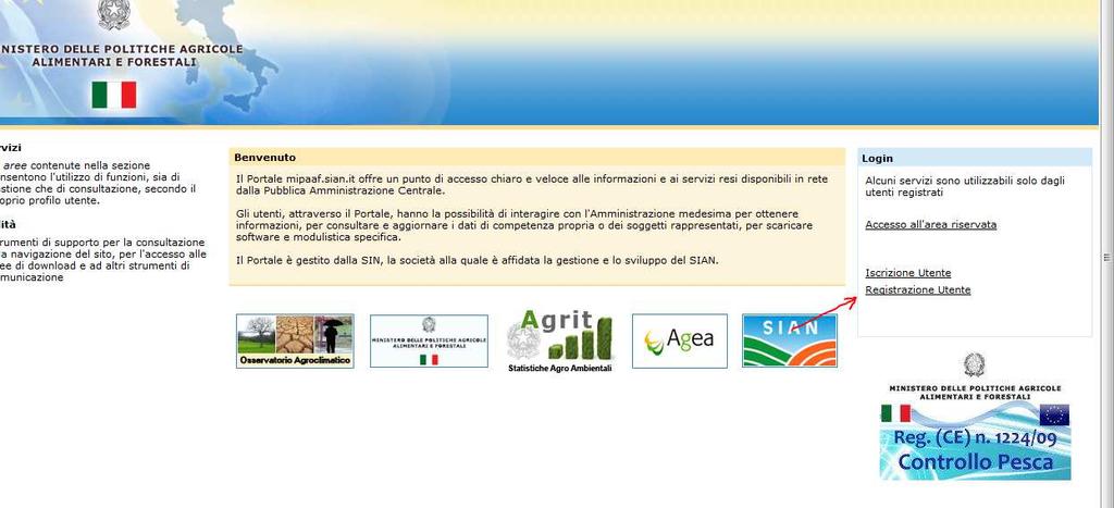 Fig. 2 Registrazione Link alla registrazione Fig.