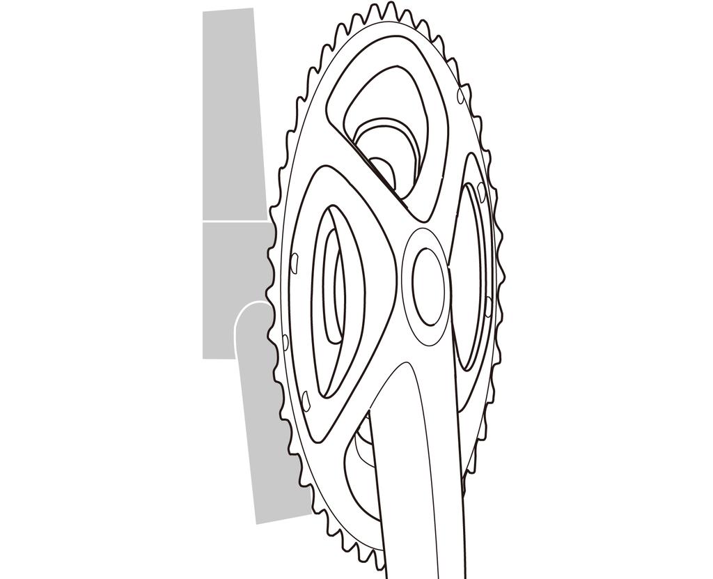 Ingrassare gli adattatori dx e sx e usare l'utensile originale Shimano per installare l'adattatore dx del movimento centrale, la calotta interna e l'adattatore sx del movimento centrale.