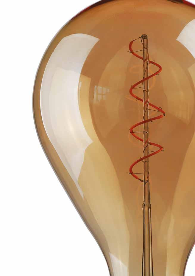 Lampade Led / 3 DAYLIGHTITALIA Vintage Filament Curved A165 Led Lampade LED - LED Lamp 165 300 50W 5W LED 360 IT Lampada Led con innovativi cob a spirale in grado di creare ambientazioni