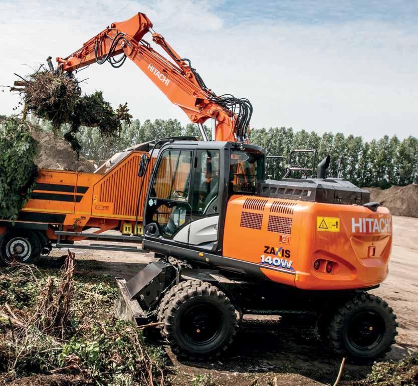 Serie ZAXIS-6 ESCAVATORE GOMMATO Codice modello : ZX140W 6 Potenza nominale motore :