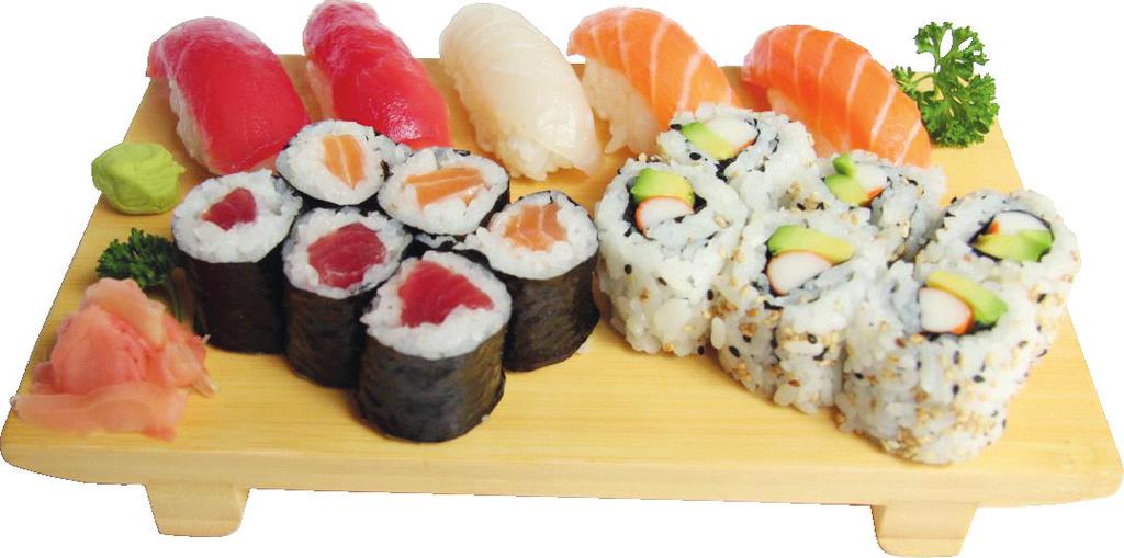 MISTO BOX*** (ogni singola richiesta di variante comporta il sovrapprezzo di ) MB - 10 MIX 1 (2 nigiri, 8 hosomaki) 10, 00 ( 1, 00 pz) MB - 16 MIX 2 (2