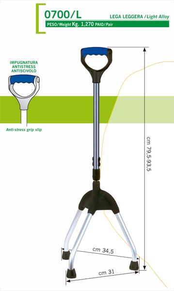 Art. Descrizione Funzione 0700/LPrimaria: Commerciale: Tripodi Facilitare con la base posizione in