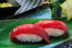 70 SUSHI NIGIRI Riso con pesce sopra 2 pz. 70) SAKE - Salmone 3.50 71) MAGURO - Tonno 4.00 72) SUZUKI - Branzino 3.50 73) EBI - Gambero cotto 3.