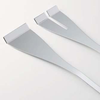 X 8 M-846 pinza insalata in acciaio salad tong in steel 25