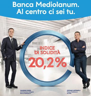 Mediolanum: la solidità Il Core Tier I del Gruppo Bancario Mediolanum rappresenta uno dei più alti indici di solidità all interno del panorama bancario italiano.