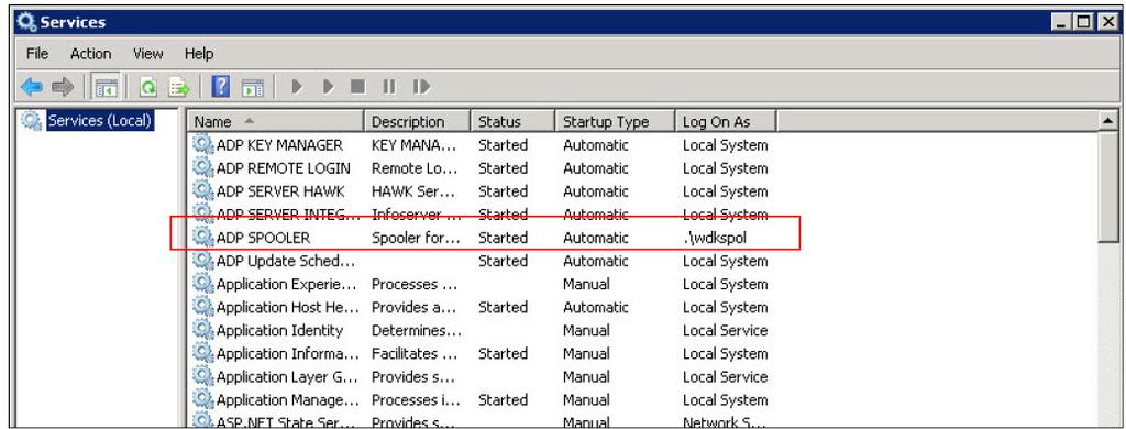 Figura 20 La postazione client dov è connessa la stampante dovrà avere tra i suoi utenti di Windows lo stesso utente del servizio (in questo caso wdkspol) con la stessa password.