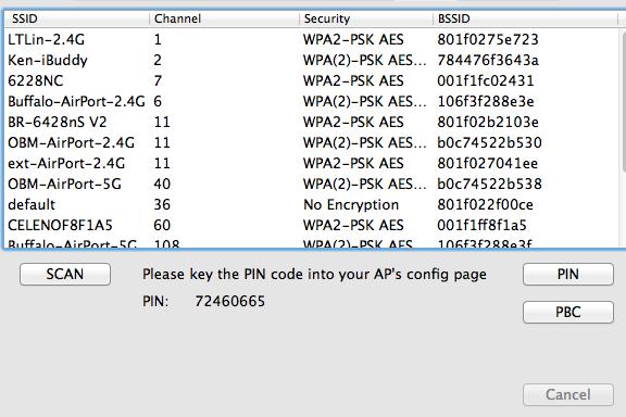 VI-3-5. WPS La pagina WPS visualizza informazioni sul Wireless Protected Setup (WPS), compreso un elenco dei punti di accesso WPS disponibili e "Profili" WPS definiti dall'utente.