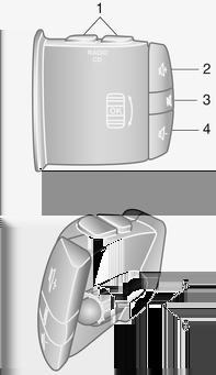 20 Introduzione 1 AUDIO/SOURCE - Per cambiare fonte audio... 23 2 6TEL - Menu telefono... 86 NAVI - menu di navigazione. 69 3! - Per aumentare il volume. 23 4 @ - esclusione/ripristino dell'audio.