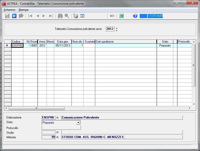 14 Visualizzazione archivio telematico Dal programma di visualizzazione dei file telematici è possibile verificare il contenuto dei file prodotti per procedere