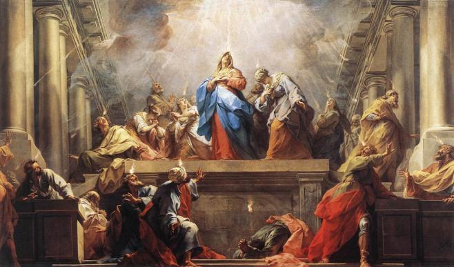 LA PENTECOSTE Dagli Atti degli Apostoli (2,1-13) Mentre stava compiendosi il giorno della Pentecoste, si trovavano tutti insieme nello stesso luogo.