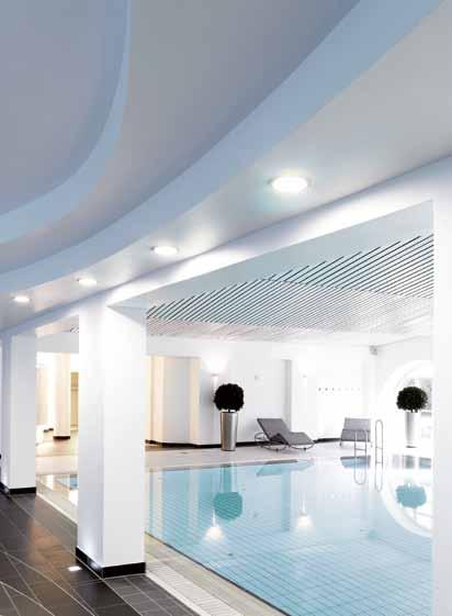 dei materiali, garantisce soffitti Estetica impeccabile Dalle superfici più semplici fino ai soffitti più raffinati: con AQUAPANEL sempre